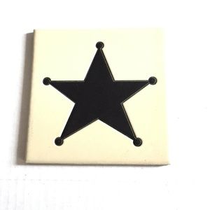 SHERIFF Tile Trivet hand-crafted inlay work Aspen​